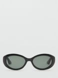 Mango Flora Sunglasses, Black