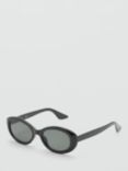 Mango Flora Sunglasses, Black