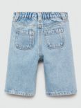 Mango Baby Culotte Denim Jeans, Open Blue