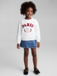 Mango Kids' Gato Sweatshirt, Natural White