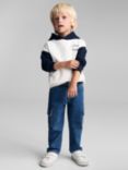 Mango Kids' Cargo Jeans, Open Blue