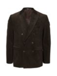 SELECTED HOMME Tailored Fit Organic Cotton Double-Breasted Suit Jacket, Morel