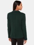 Whistles Slim Jersey Jacket, Forest Green