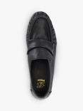 Dune Gemi Leather Loafers, Black