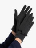 totes Thermal SmarTouch Ruffle Detail Gloves, Grey