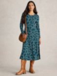 White Stuff Madeline Dress, Teal/Multi