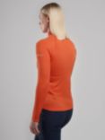 Montane Dart Zip Neck Long Sleeve T-Shirt, Tigerlily