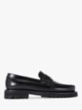 KG Kurt Geiger Luis Leather Cleated Loafers, Black Multi Black