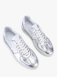 KG Kurt Geiger Lloyd Leather Trainers, Silver