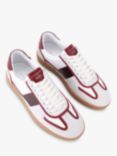 KG Kurt Geiger Lloyd Leather Trainers, White/Multi