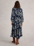 White Stuff Skylar Floral Dress, Navy/White