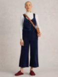 White Stuff Viola Corduroy Dungarees, Dark Navy