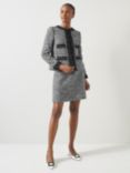 L.K.Bennett Charlie Tweed Jacket, Black/Cream