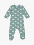 Petit Bateau Baby Forest Print Cotton Sleepsuit, Paul/Multi