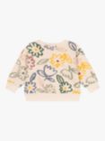 Petit Bateau Baby Floral Sweatshirt, Avalanche/Multi