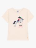 Petit Bateau Kids' Horse T-Shirt, Avalanche