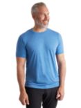 Rohan Men's Merino Cool Short Sleeve T-Shirt, Zephyr Blue Marl