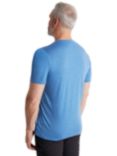 Rohan Men's Merino Cool Short Sleeve T-Shirt, Zephyr Blue Marl