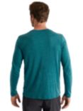 Rohan Men's Merino Cool Long Sleeve T-Shirt, Marine Teal Marl