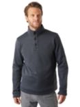 Rohan Men's Boundary Button Neck Jumper, Dusk Blue Marl