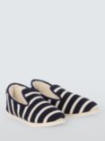 Armor Lux Striped Wool Slippers, Navy/Natural