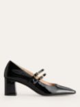 Boden Block Heeled Mary Janes, Black