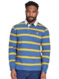 Raging Bull Thin Stripe Rugby Shirt, Yellow