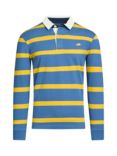 Raging Bull Thin Stripe Rugby Shirt, Yellow