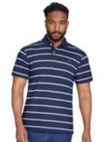 Raging Bull Stripe Pique Polo Shirt, Navy