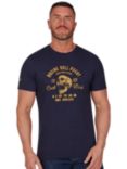 Raging Bull Skull T- Shirt, Navy