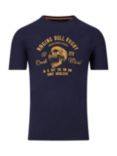 Raging Bull Skull T- Shirt, Navy