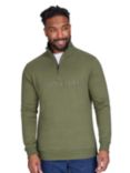 Raging Bull Tonal Quarter Zip Sweatshirt, Army Green