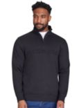 Raging Bull Tonal Quarter Zip Sweatshirt, Black