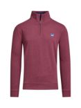 Raging Bull Class Quarter Zip Sweatshirt, Claret