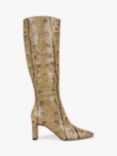 Sam Edelman Sylvia 2 Wide Calf Snake Effect Leather Knee High Boots, Golden Tan