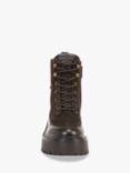 Sam Edelman Elliot Leather Biker Ankle Boots, Dark Brownstone