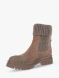 Sam Edelman Steele Suede Sock Ankle Boots, Sepia Taupe