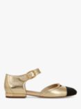 Sam Edelman Rylie Metallic Leather Mary Janes, Amber Gold/Black