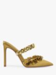 Sam Edelman Athena Ruffle Pointed Heeled Mules, Dark Pear