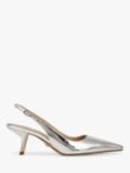 Sam Edelman Bianka Metallic Pointed Slingback Courts, Soft Silver