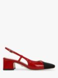 Sam Edelman Tarra 2 Leather Slingback Mary Janes, Deep Scarlet