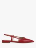 Sam Edelman Cohen Leather Pointed Slingback Flats, Scarlet