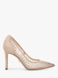 Sam Edelman Hazel Embellished Mesh Stiletto Heeled Courts, Vintage Pink/Beechwd