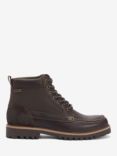 Barbour Sheene Leather Moc Toe Derby Boots, Brown