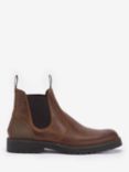 Barbour Patton Leather Chelsea Boots, Teak