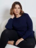 Live Unlimited Curve Cashmere Blend Jumper, Navy