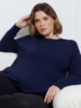 Live Unlimited Curve Cashmere Blend Jumper, Navy