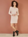 Yumi Rib Knit Tunic Dress, Oatmeal