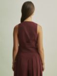 FLORERE Tailored Waistcoat, Burgundy