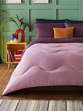 Night Lark Motif Garden Coverless Duvet & Pillowcase Set, 10.5 Tog, Mulberry